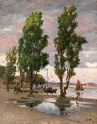 Johan Ericson Parken i Marstrand oil painting